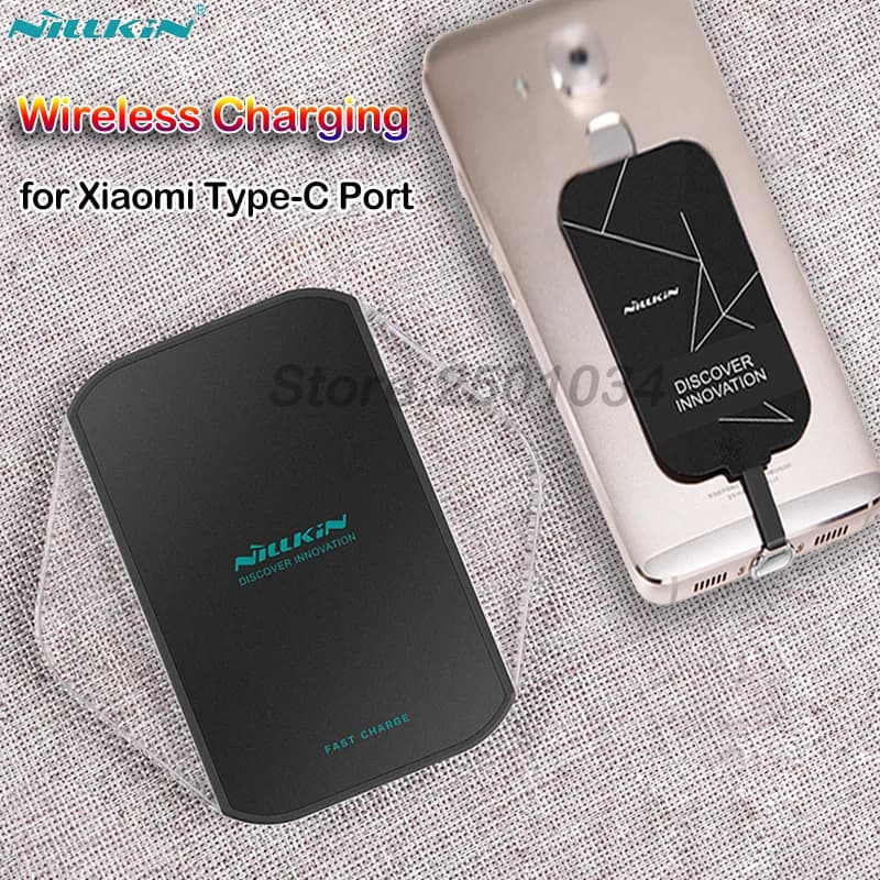 Nillkin Qi Wireless Charging for Xiaomi Mi 8, 9, SE, Lite, Pro - Fast Wireless Charger with Type-C Receiver for Redmi Note 7, K20 Pro