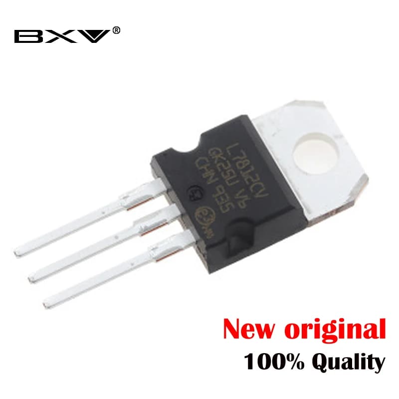 10PCS L7812CV TO-220 Positive-Voltage Regulators IC - LM7812 7812