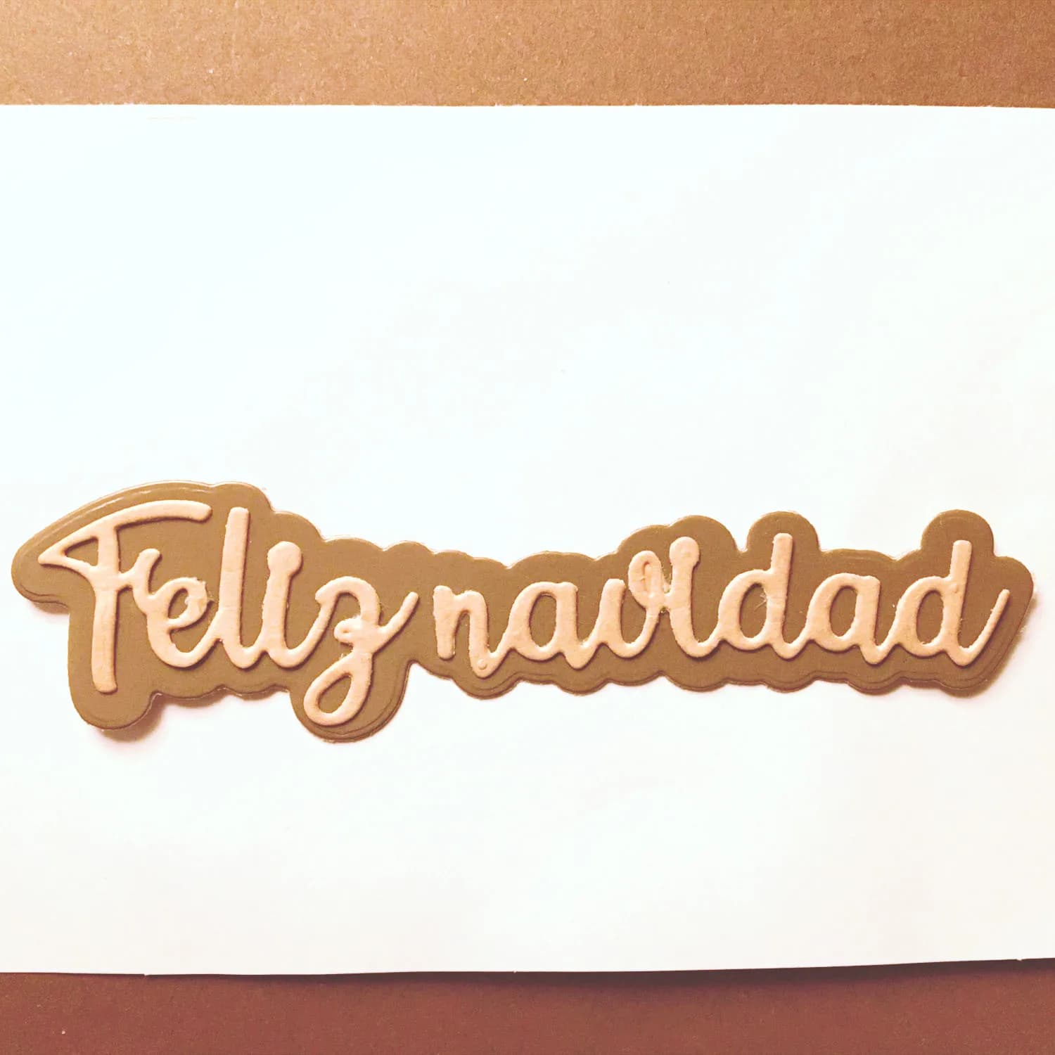 Feliz Navidad Metal Cutting Die Scrapbooking Stencil for Scrapbooking Photo Album Decoration and DIY Cards