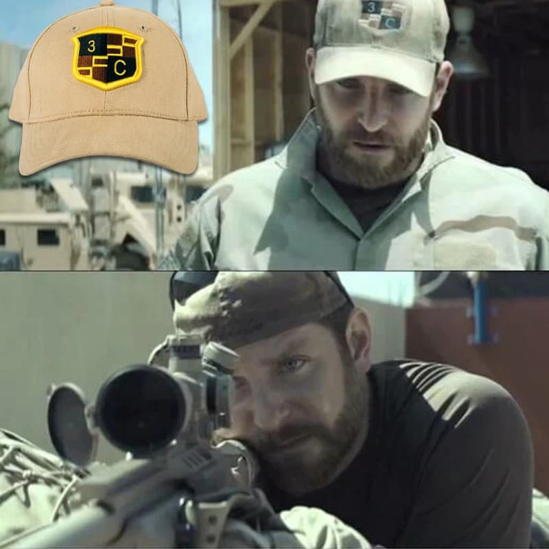 American Sniper Chris Kyle Navy SEAL Team 3 Tactical Military Hat Cadilac Shooter Cap