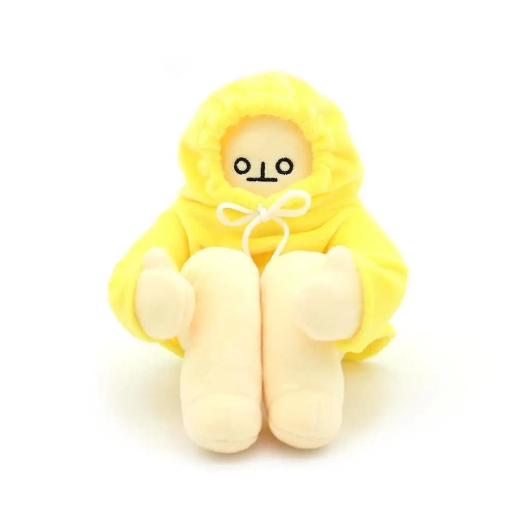 Korean Popular 40cm WOONGJANG Banana Man Plush Doll Toy - Ideal Birthday Gift for Kids and Babies to Comfort and Delight in Yellow