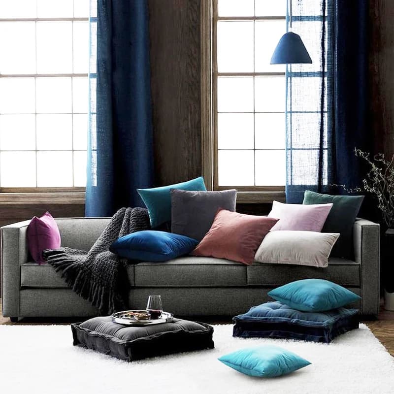 Velvet Cushion Cover for Sofa, Car & Living Room - Nordic Home Decor - 45*45 Housse De Coussin - Decorative Pillows