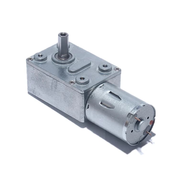 High Torque Turbo Worm Geared Motor for Range Hood, Nesting Machine, and Smart Equipment - DC 6V/12V/24V Reduction Motor