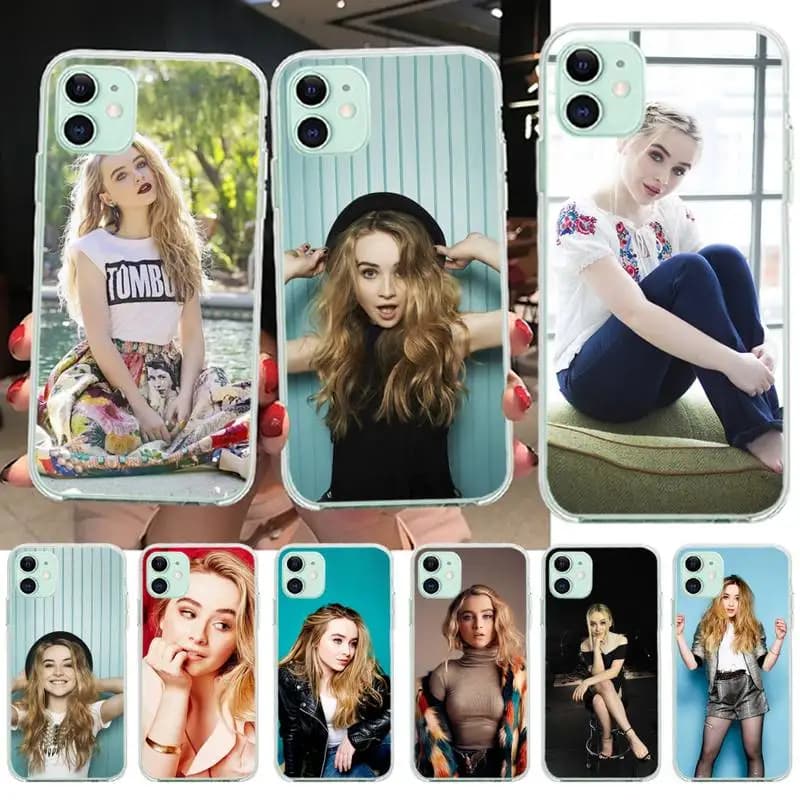 Sabrina Carpenter Soft Silicone Black Phone Case for iPhone 11 Pro XS MAX 8 7 6 6S Plus X 5S SE 2020 XR - Pretty Girl Cover