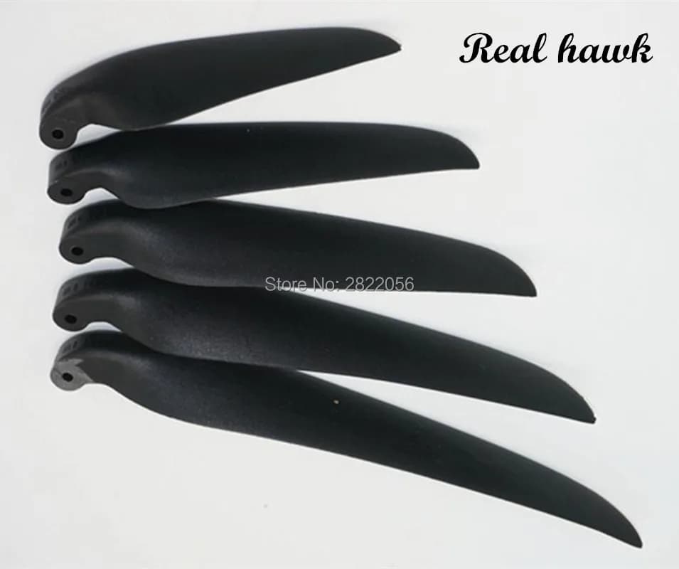 2 Pairs of RC Airplane Plastic Folding Propellers - 6'' to 18.5'' Props - Ideal for Plastic or Aluminum Spinner - RC Airplane