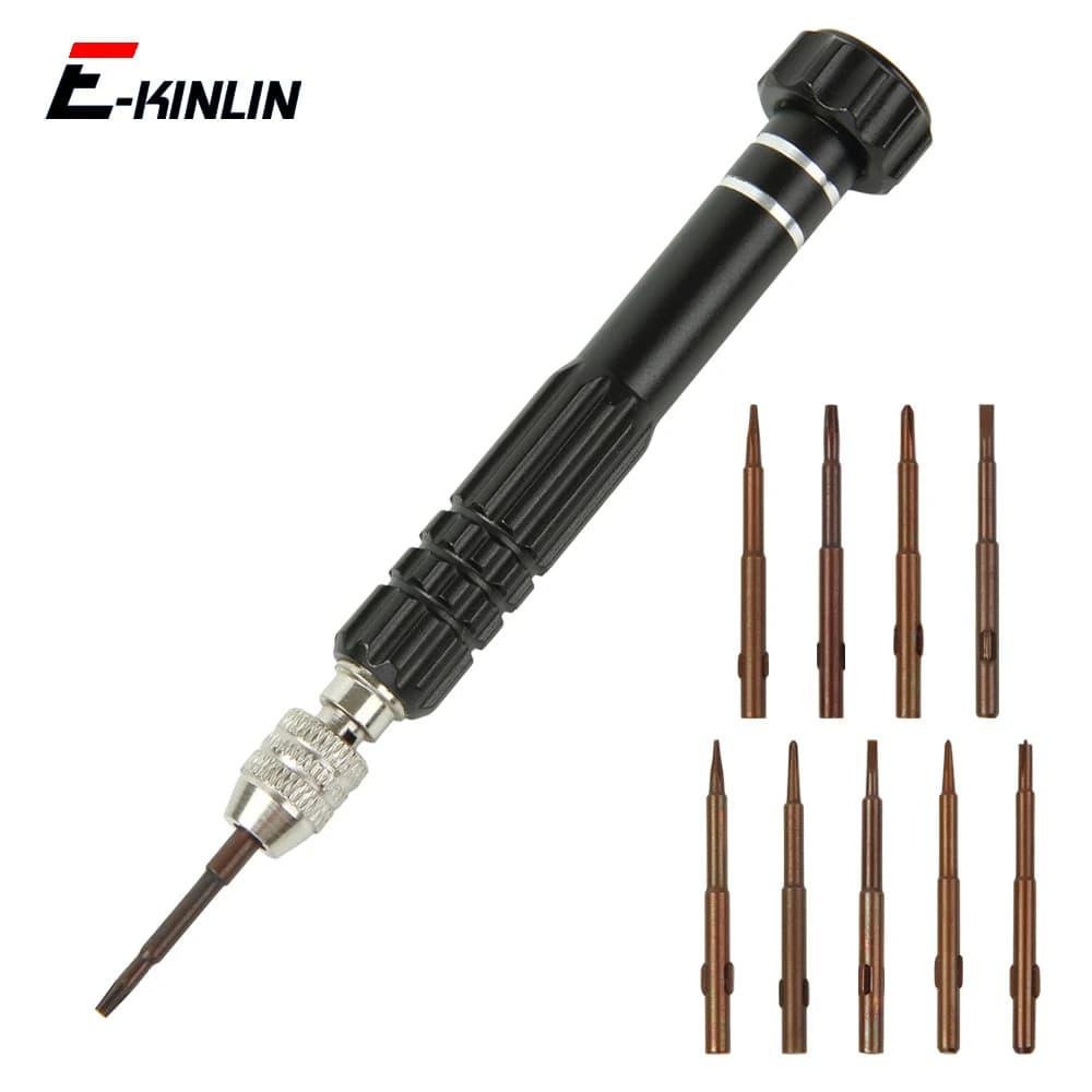 Precision Magnetic Screwdriver Bit Repair Kit for iPhone Android Mobile Phone - Disassemble Torx Cross Pentalobe Head Tool