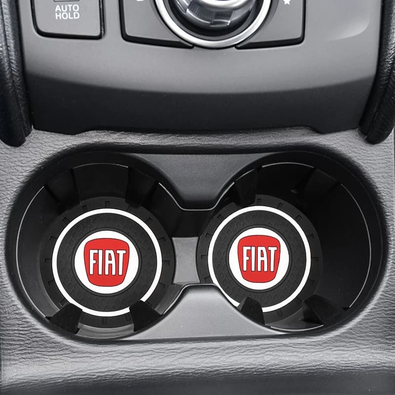 Car Cup Holder Non-slip Mat for Fiat Panda Bravo Punto Croma 500 595 - Auto Interior Decoration and Styling Accessories [1/2PCS]
