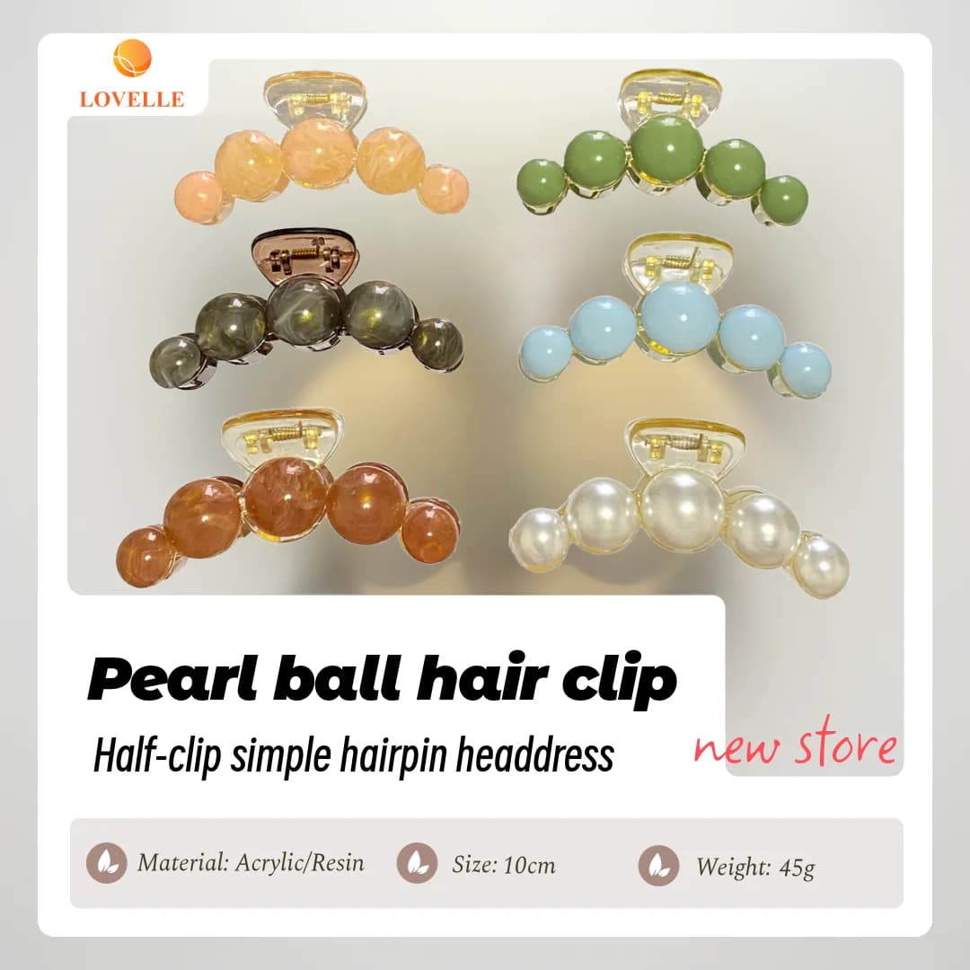 LOVELLO Hair Decoration 10CM Size High Quality Nonslip Acrylic Hair Claw Clip Colorful for Girls Lady Women Hair Using