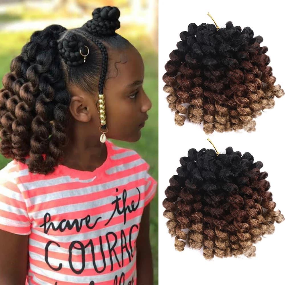 Synthetic Passion Twist For Africa Braids Locs Crochet Braid Jamaican Bounce Curly Hair Extensions Pre-Twisted For Black Women