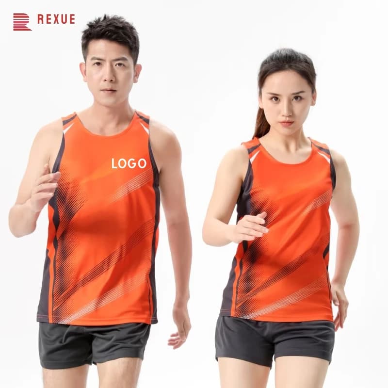Running Suit Men Women Vest And Shorts 2 Pcs Jogging Set Track and field Sportswears Running Suit T-shirts Marathon Clothes