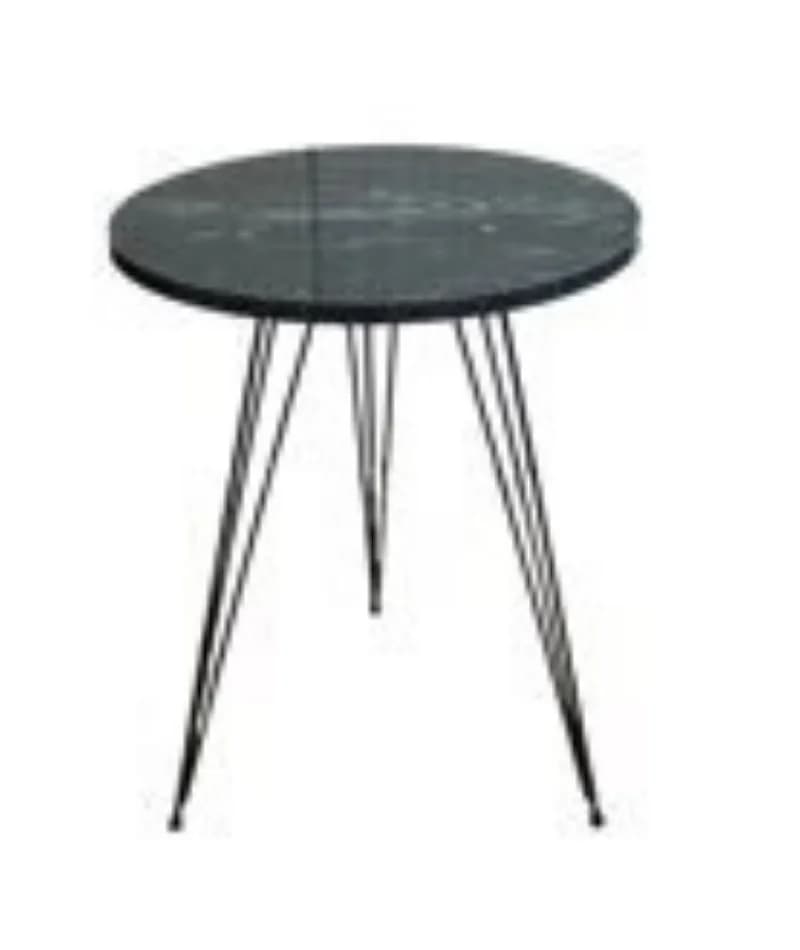 Home Black Marble Pattern Metal Flip Side Coffee Table Walnut Color Metal Legs Sofa Divan Seat As Coffee Tables