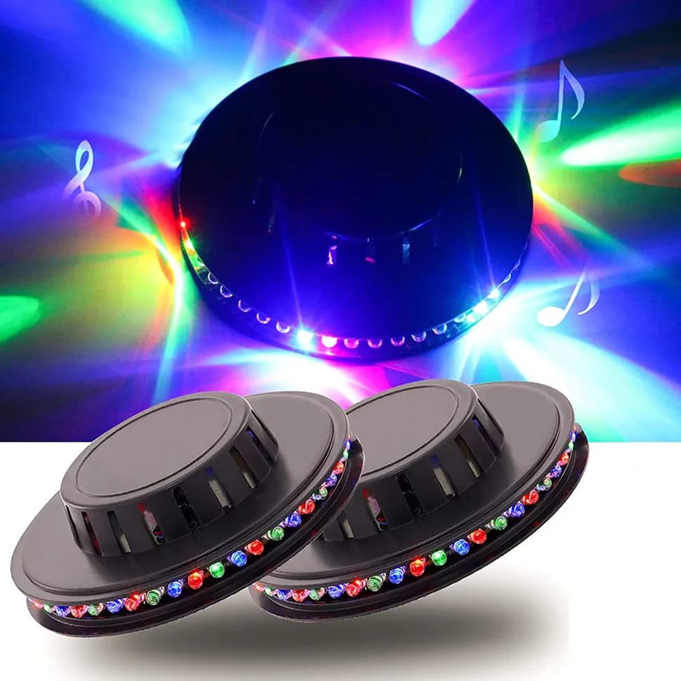 Colorful Disco Lights 48LED Stage Background Decoration Christmas Party Wine club Decoration Lights(1 pack)