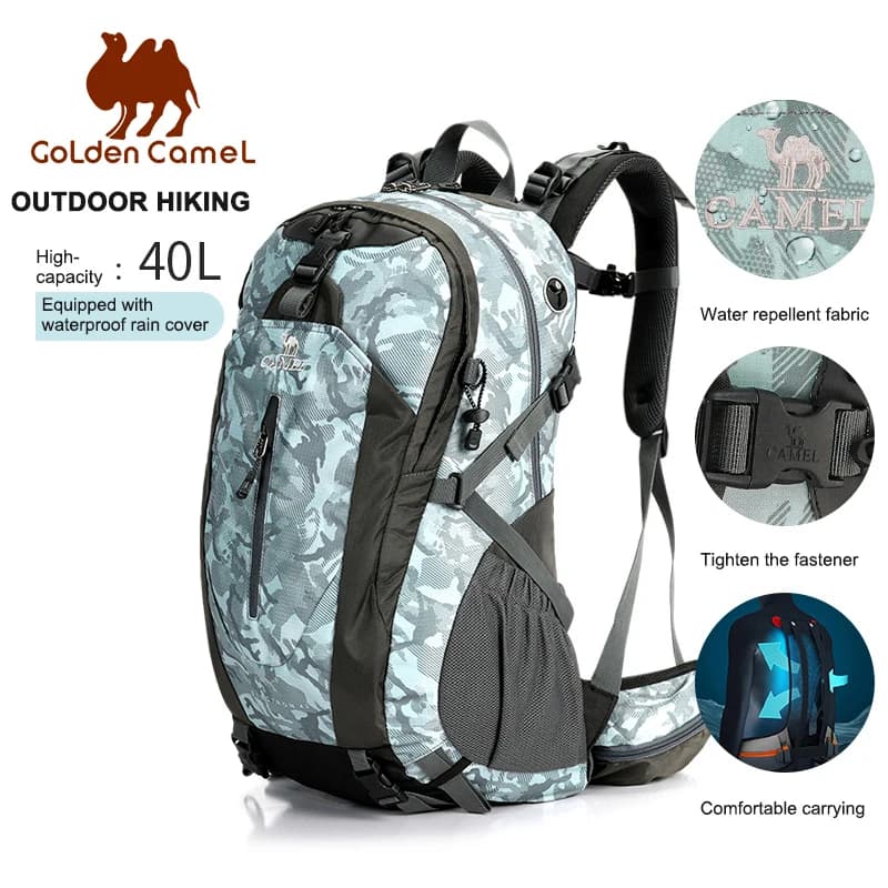 GOLDEN CAMEL 36L Waterproof Camping Backpack Lightweight Bag for Men Hiking Sport Running Bags Military Tactics Backpacks Women