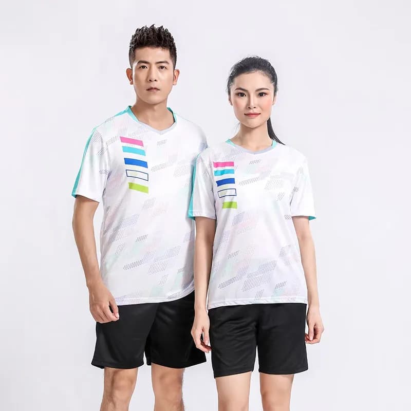 New Season Sports Tennis T-Shirt For Men Women Couple Uniform Badminton Pingpong Table Tennis Golf Shirt Quick Dry