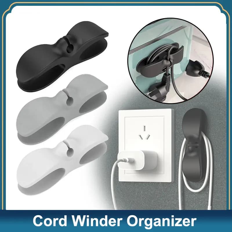Cord Organizer for Appliances Upgraded Kitchen Cord Winder Cable Management Wrapper Holder Set Air Fryer Coffee Maker Wire Fixer