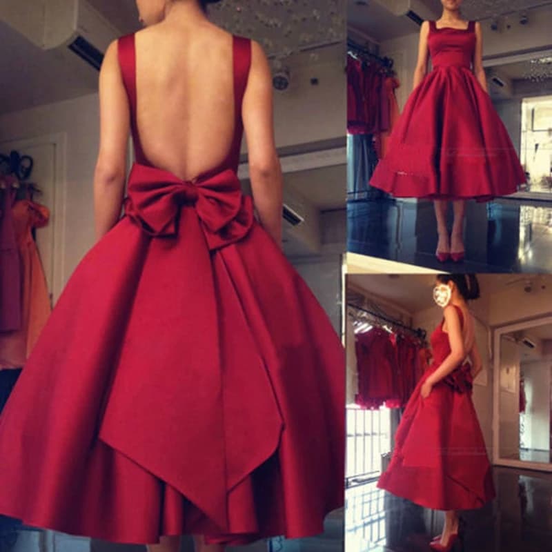 Customized Short Evening Dresses Backless Avond Jurken Ever Pretty Evening Gown Vestido Longo Festa Formal Dress