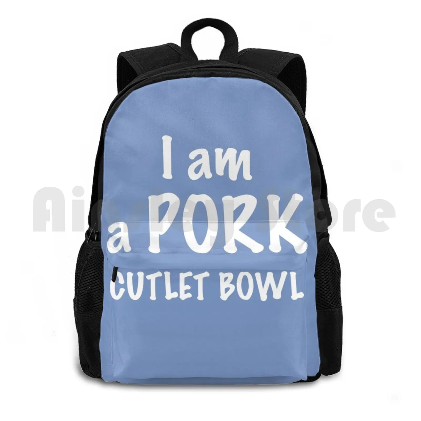 I Am A Pork Cutlet Bowl ( On Ice ) Outdoor Hiking Backpack Riding Climbing Sports Bag On Ice Anime Anime Anime Yuuri Katsuki