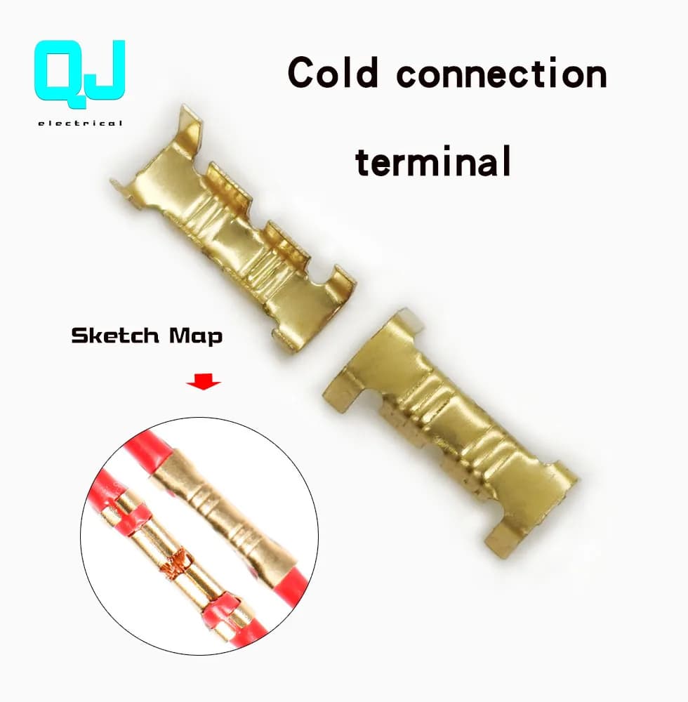New 50pcs / 100pcs 453 / 453c small tooth fascia terminal U-shaped terminal lug cold connector cold terminal, 2.5-4mm2
