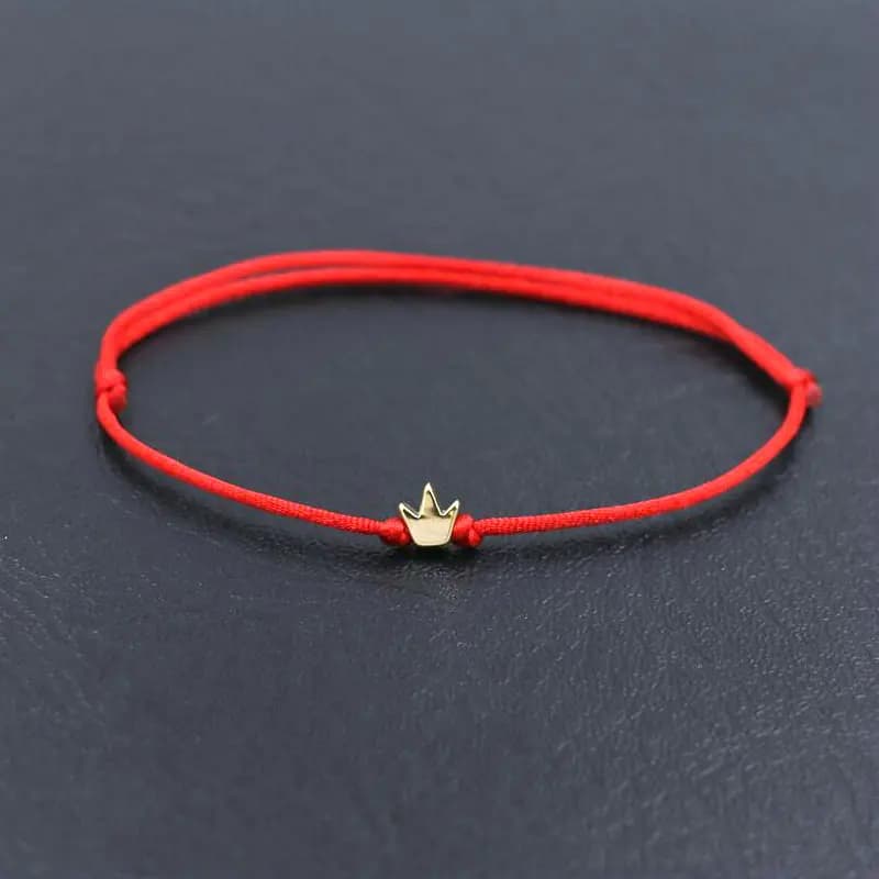 Fashion Lucky Copper Flower Charm Bracelet Thin Red Rope Thread String Braid Chakra Bracelets For Couples Men Women Gifts