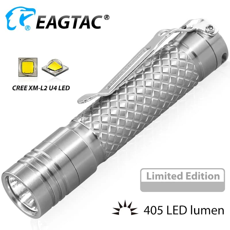 EAGTAC D3A TI XM-L2 Luminus SFT40 519A 4500K CRI93 SST20 4000K CRI95 LED Flashlight AA Battery EDC Torch Limited Edition