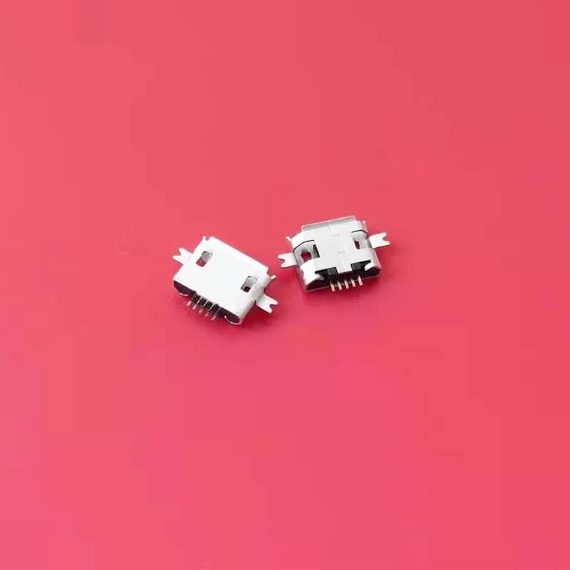 100pcs Mini USB Jack SMD / Sink type Micro USB Connector Jack Charging port Socket for ZTE/OPPO/Samsung/Nokia mobile phone table