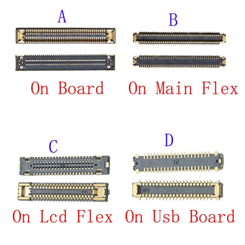 10Pcs LCD Display Screen Charger Flex Plug FPC Connector For Samsung Galaxy A32 A325 A72 A725 A82 A52 A526 A525 A52S 40 78 Pin