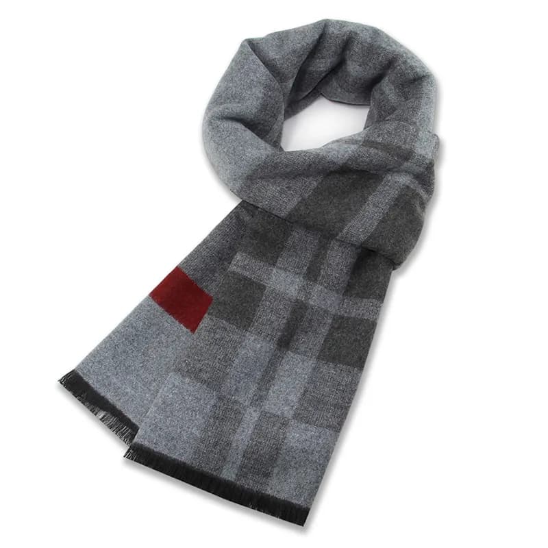 Fashion Design Cashmere Mens Scarf Luxury Brand Winter Men Neckerchief Scarves Autumn Warm Soft Shawls Wraps Man Foulard Stoles