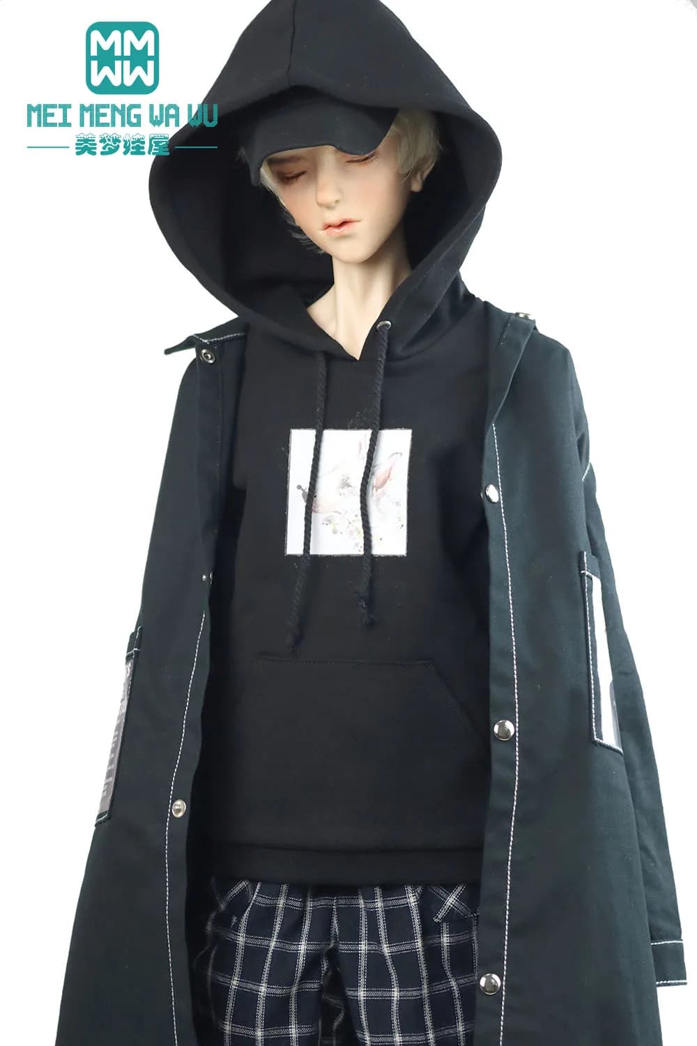 Clothes for doll fits 68--70cm BJD SD17 Uncle 1/3 Spherical joint doll Fashion denim coat, plaid pants