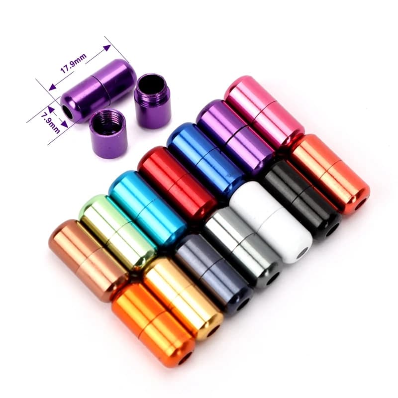 Aluminum capsules Lock Buckle For men and women kids Sneaker Lace Lock buckle Kits Shoelace Lock 15Color Accessories Buckle
