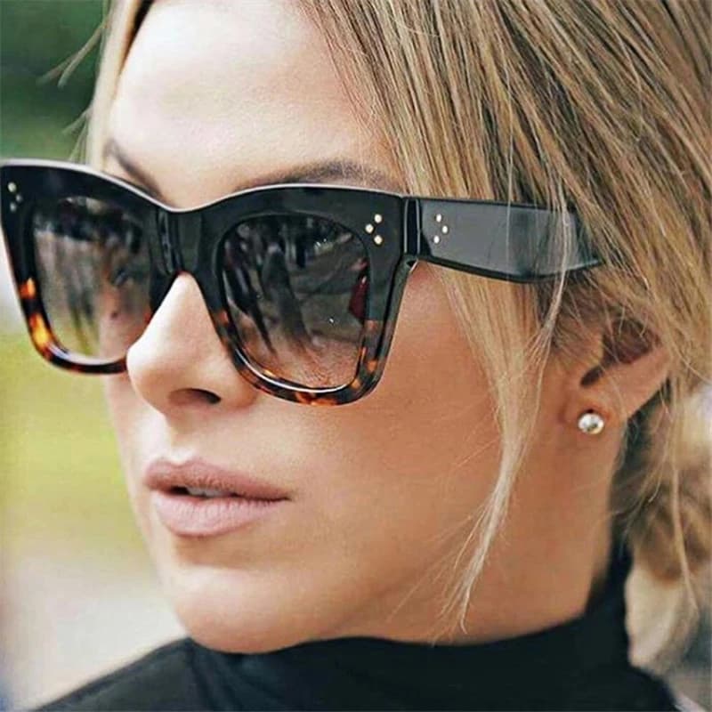 Luxury Oversize Square Sunglasses Women Vintage Brand Big Frame Sun Glasses Fashion Gradient Female Oculos
