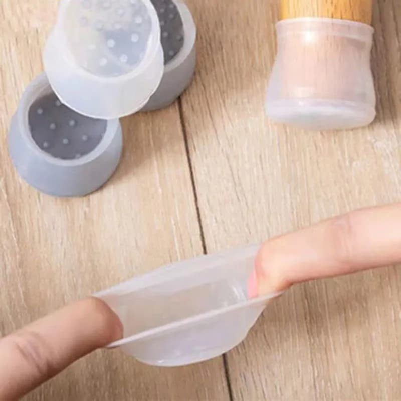 20pcs Silicone Furniture Leg Protection Cover Table Chair Foot Cover Pad Floor Protector Anti Slip Waterproof Household