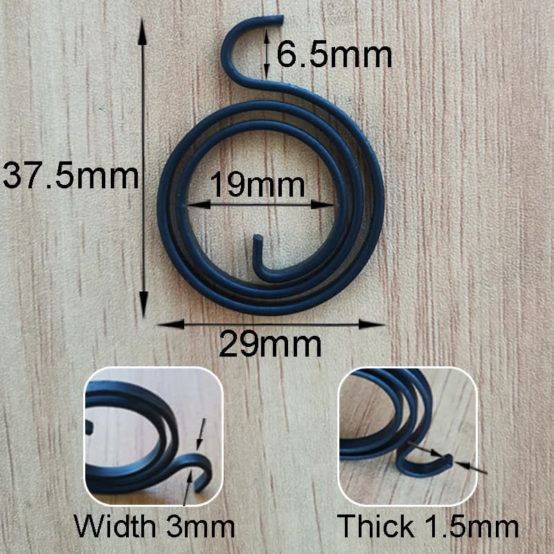 Flat Coil Springs For Door Handles 2.5 Turns Internal Replacement Return Torsion Springs Manufacture custom