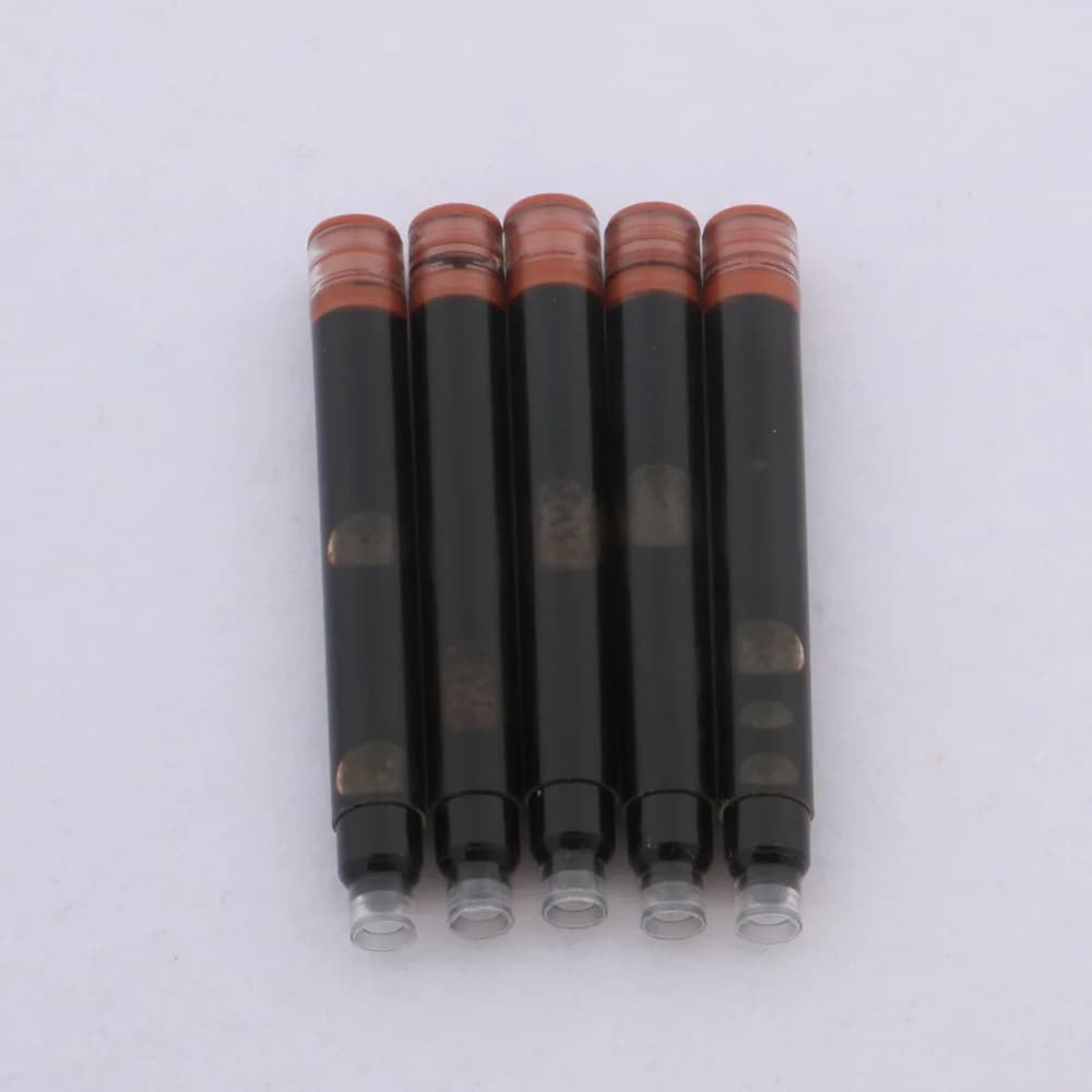 10pc Fountain Pen ink brown BLUE OR BLACK 2.6mm Standard replacement Student Stationery Office Supplies