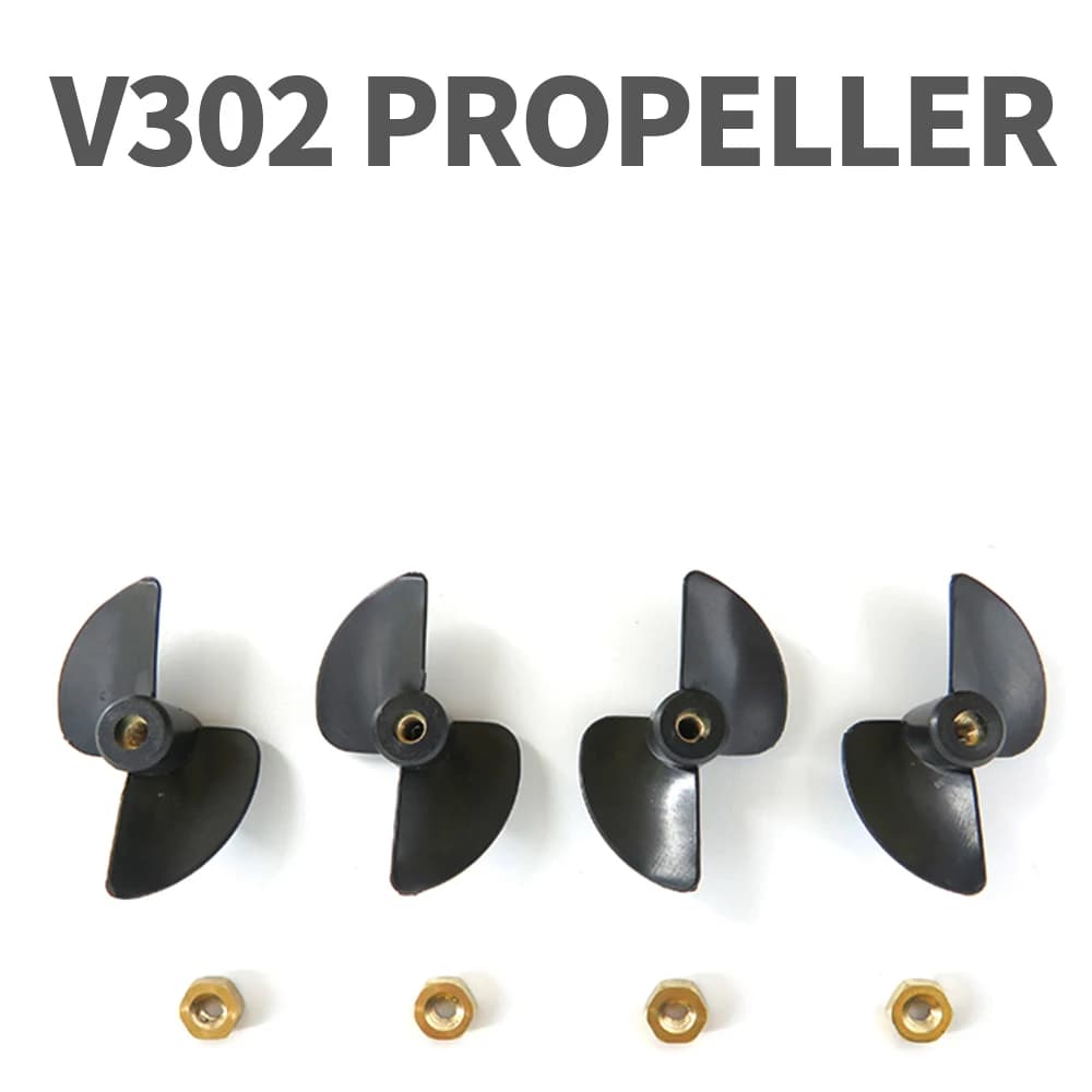 Flytec V002-02 Left And Right Side Propeller Forward Reverse Propeller For RC Crocodile Boat V302 Shark Fin Duck Boat