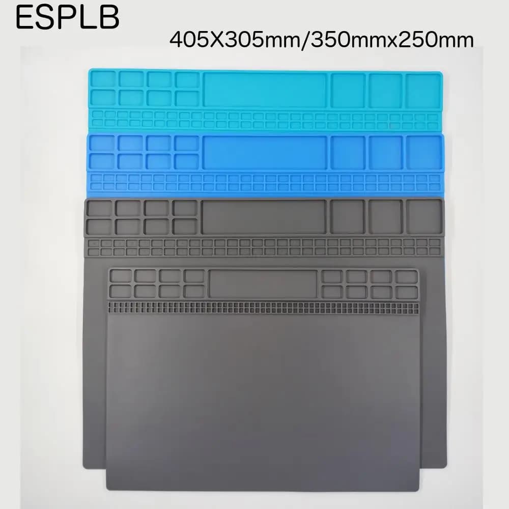 ESPLB Different Size Heat Insulation Repair Pad Soldering Work Station Mat Silicon Welding Soldering Maintenance Platform