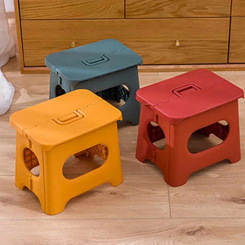 Portable Folding Step Stool-17.5cm Height Plastic Foldable Stool for Kids,Adults, Kitchen Garden Bathroom Stepping Stool табурет