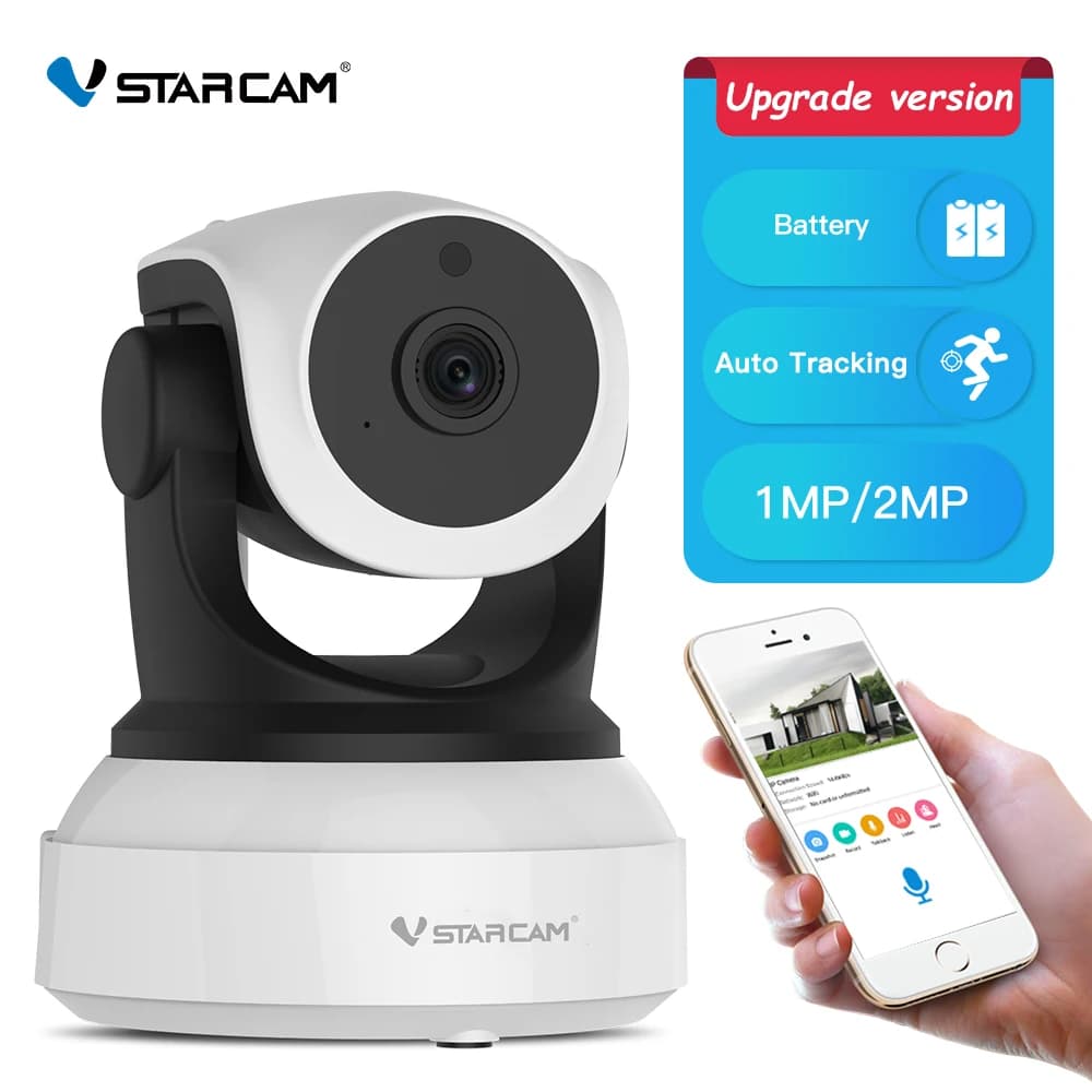 Vstarcam 2MP IP Camera Wifi Camera 1080P Indoor CCTV Surveillance Security Camera Auto Tracking 2500mAh Battery P2P iptv