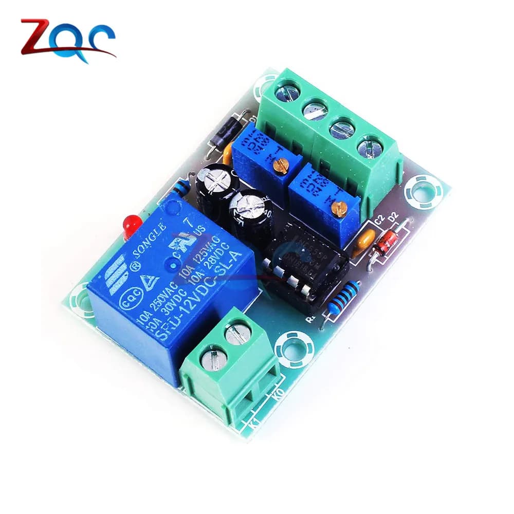 XH-M601 Battery Charging Board Adjustable 12V Battery Charger Control Panel Automatic Charging/Stop Power Control Module for Car