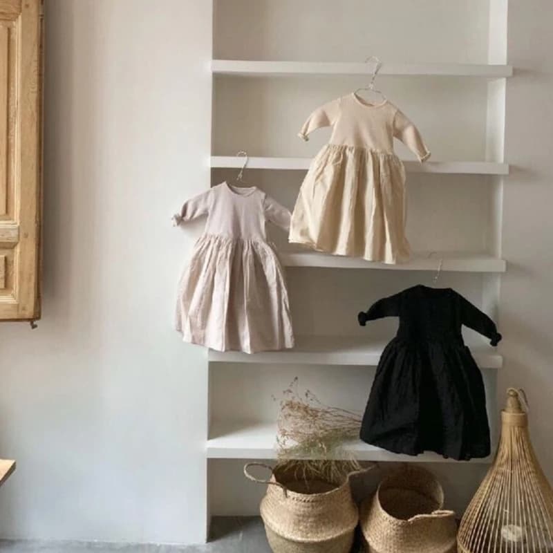 Kids A line Patchwork Long Dress For Girls