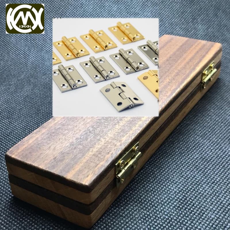 2pcs kimxin sales 18*25mm 4 hole small hinges Hardware for wooden boxes Watch box/Collection box/Make-up box hinge