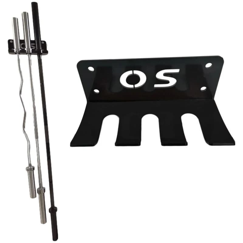 Multifunctional Wall-Mounted Barbell Rod Storage Rack Home Barbell Bar Holder Bracket Heavy-duty Gym Hanging Barbell Frame
