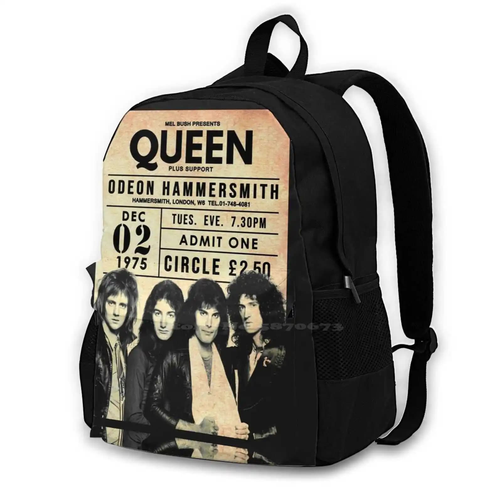 1975 Hammersmith Concert-London School Bag Big Capacity Backpack Laptop 15 Inch Concert Hammersmith London 1975 Pop Stage
