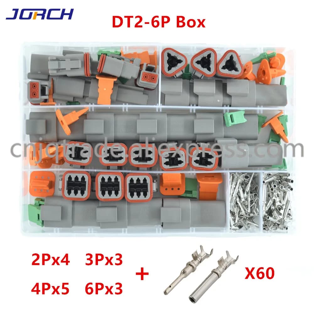 Deutsch DT series Waterproof Wire Connector Kit DT06-2S DT04-2P DT06-3S DT04-3P Automotive Sealed Plug DT connector with box