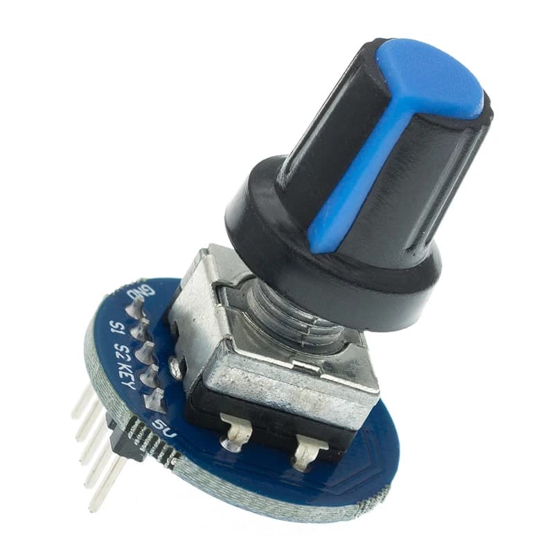 Rotary Encoder Module for Arduino Brick Sensor Development Round Audio Rotating Potentiometer Knob Cap EC11 1PCS