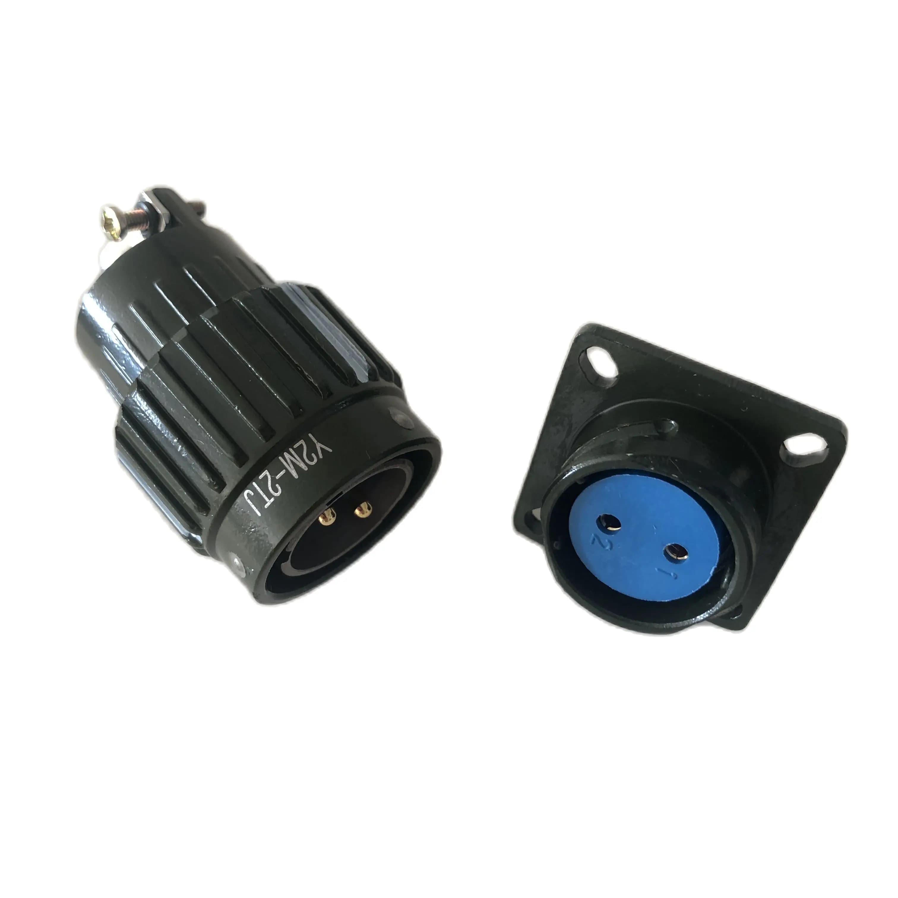 1 Set Y2M-2TJ+2ZK/3/4/5/7/10/14/16 Pin Y2M YP21 Aviation Connector Military Circular 21mm Plug Socket Male Female Series
