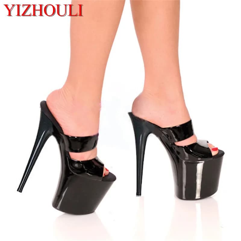 20cm Summer Sandals For Women Fashion Party Shoes 8 Inch Sexy Rome Exotic Dancer Shoes Slippers
