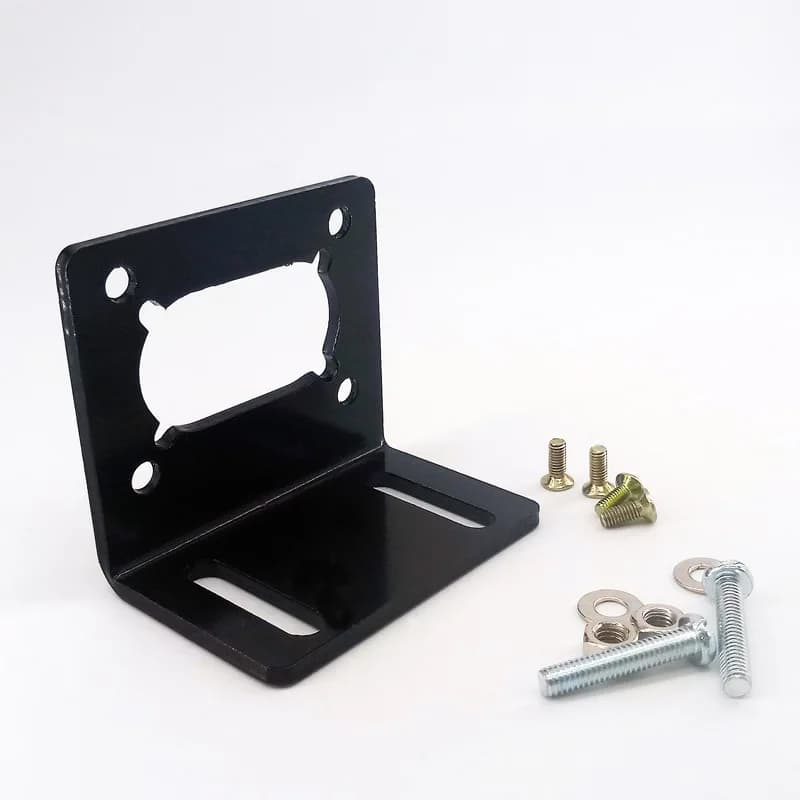 JGY370 Worm motor bracket L Shaped Mounting Metal base Holder for worm gear motor with screw