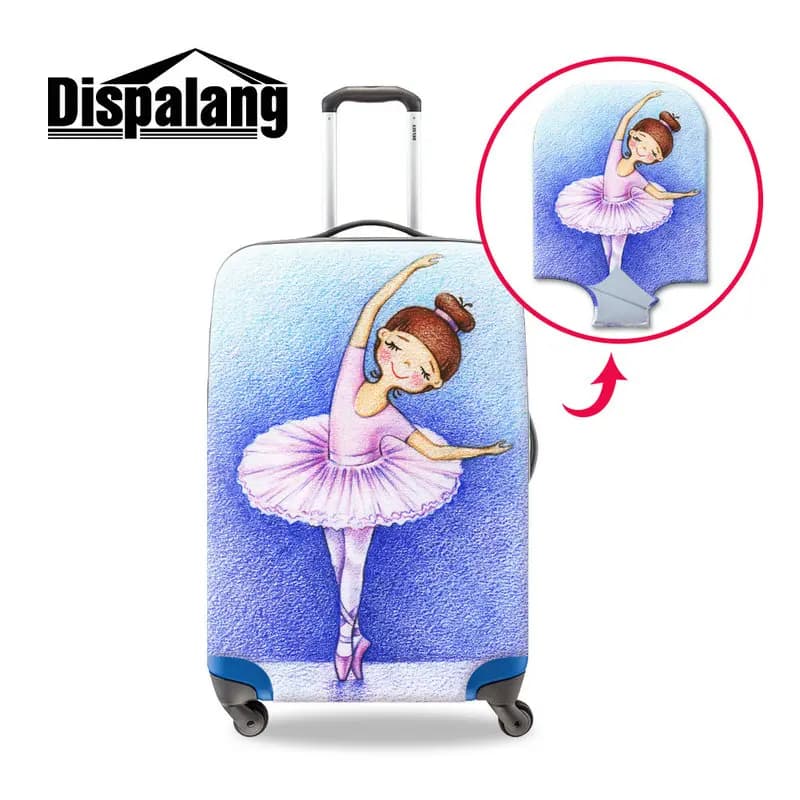 Hot Fashion Luggage Cover For Women 3D Ballet Printing Dustproof Suitcase Protector Covers For 18-32 Inch Trunk Dropshipping