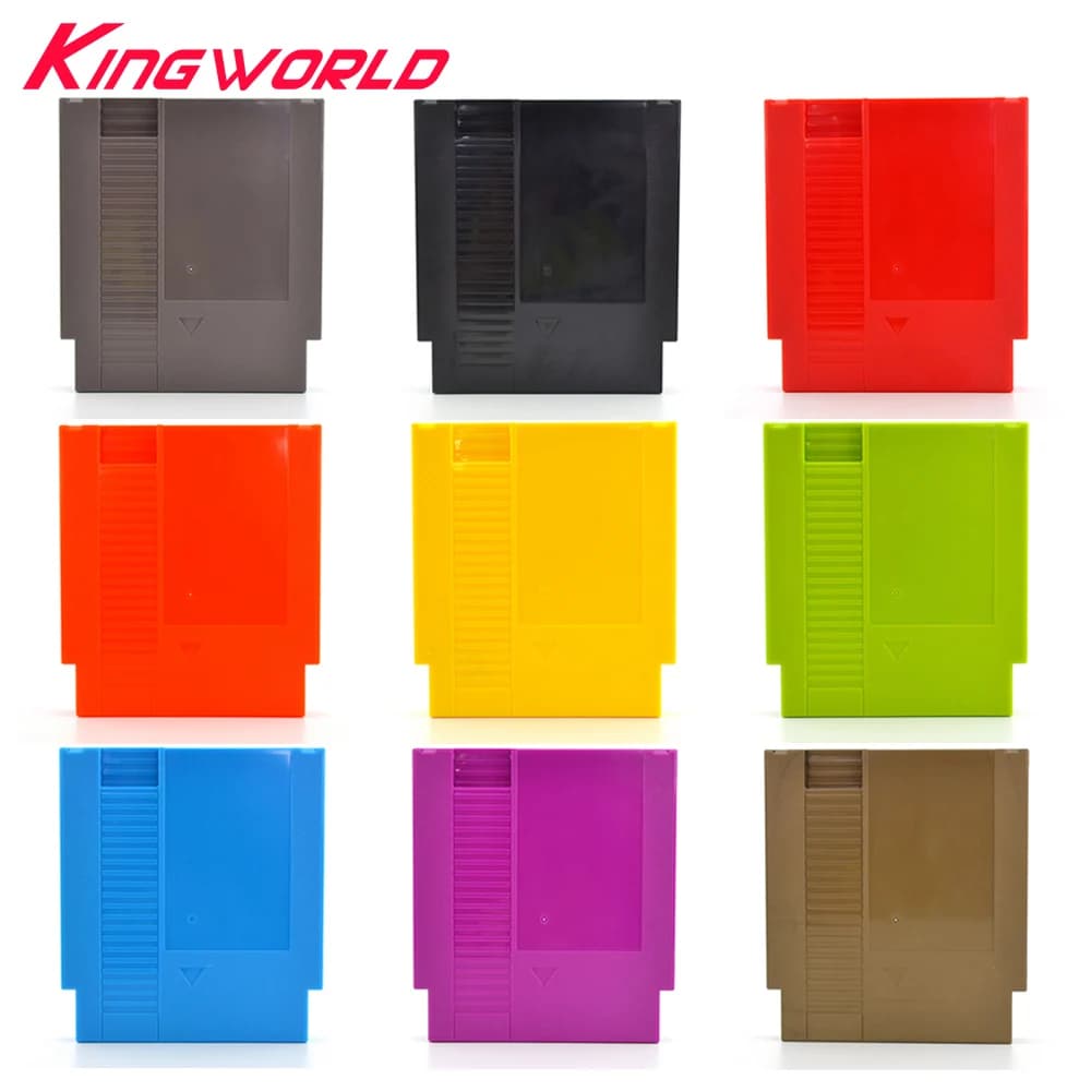 72 Pin Game Card Shell Game Cartridge Replacement Shell for NES Cover Plastic Case with 3 screw