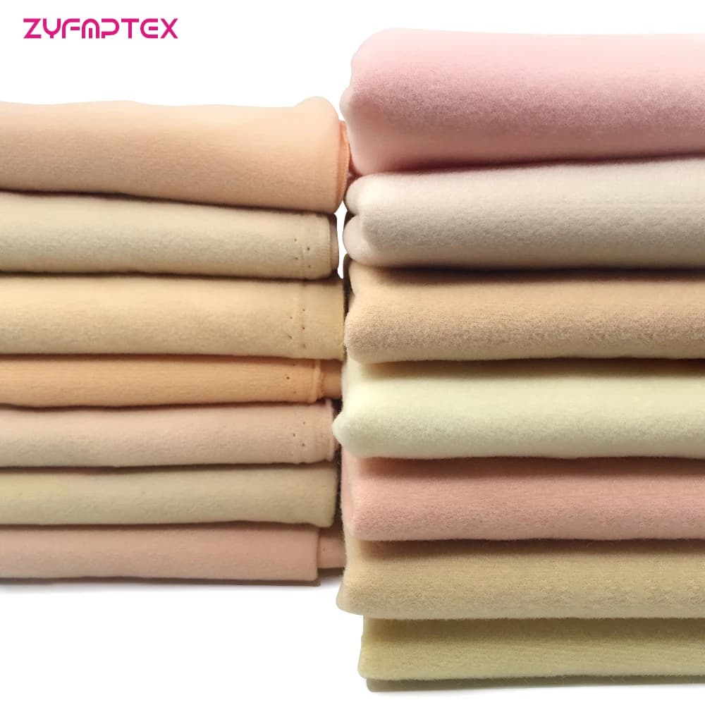 ZYFMPTEX 2019 New Arrival 14 Skin Colors 100 Polyester Fleece Fabric For Patchwork Handmade DIY Sewing Stuffed Cloth Doll Fabric